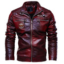 Jaqueta Masculina de Motoqueiro em Couro