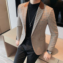 Blazer Masculino Slim Fit Xadrez Sampaio® S1036