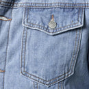 Jaqueta Jeans Interior de Lã Masculina Sampaio®